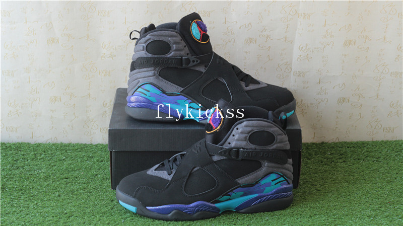 Authentic Air Jordan 8 Retro Aqua